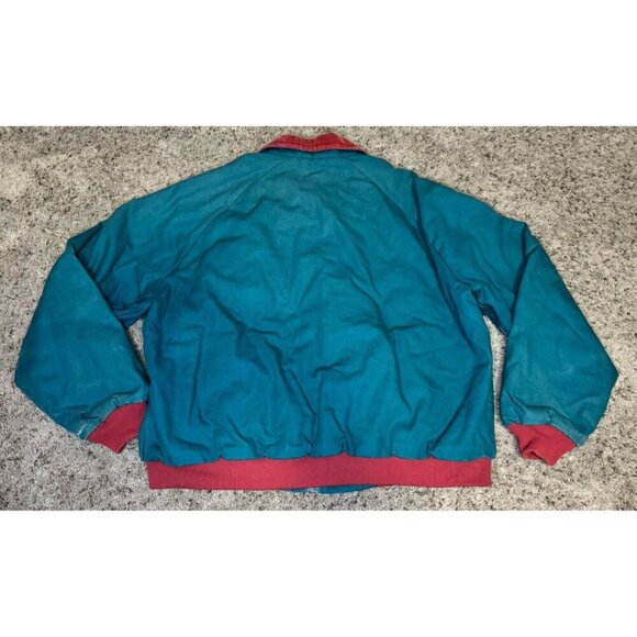 K Products Vintage Mens Bomber Jacket Agri Gold Farm Ag Marketing 90s USA XLARGE - Picture 2 of 9